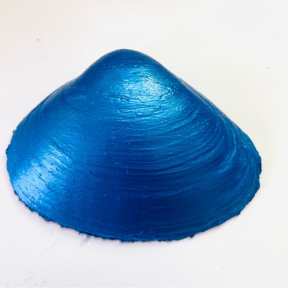 Handcrafted Clam Shell Ring Dish With Strawberry Vase Decoupage Design - Picture 4 of 4